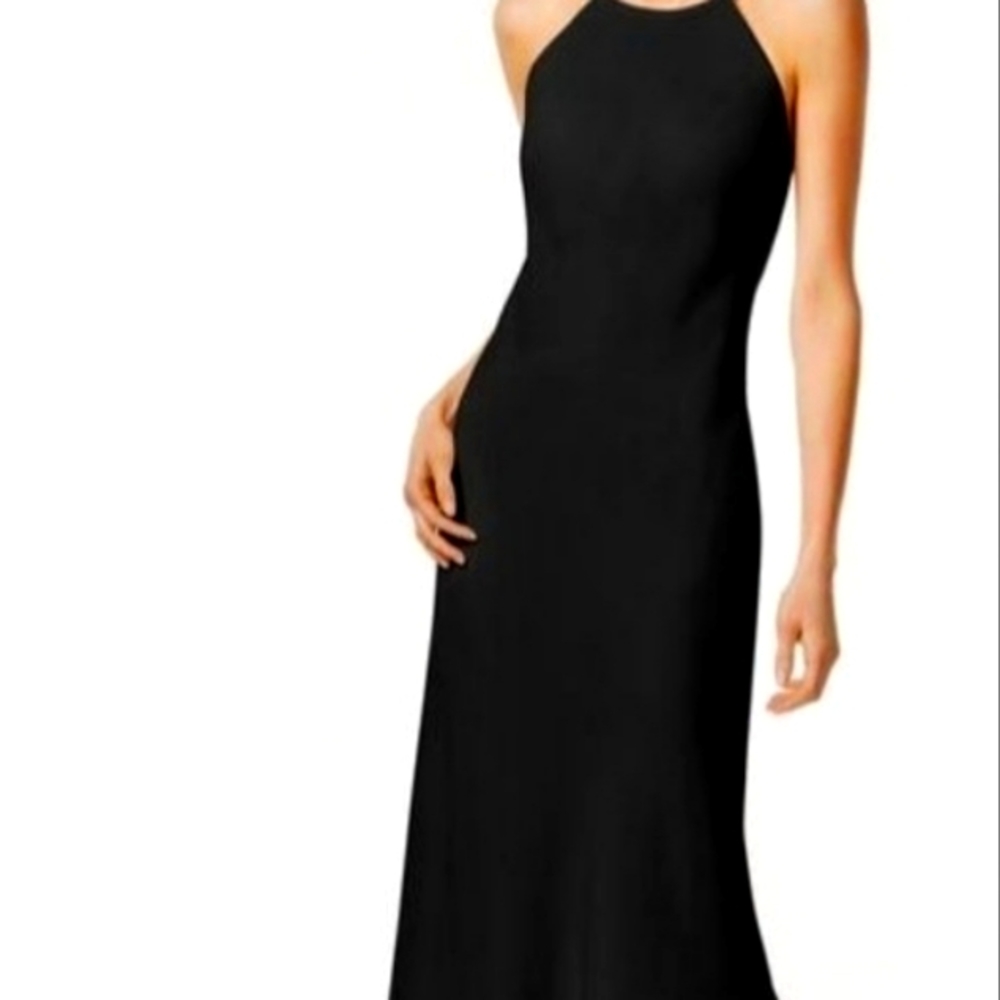 Calvin Klein long black dress size 2